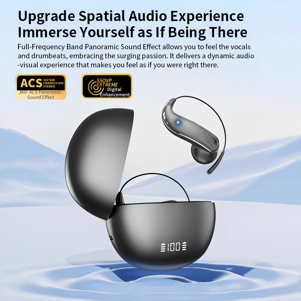 Open Ear AI Real-Time Translation Bluetooth Earbuds | Support 144 Languages